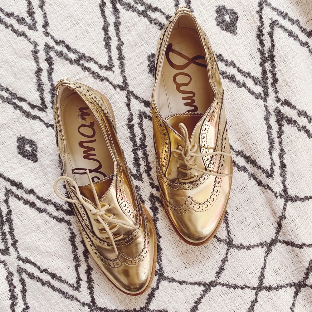 Sam Edelman Jerome Gold Oxfords